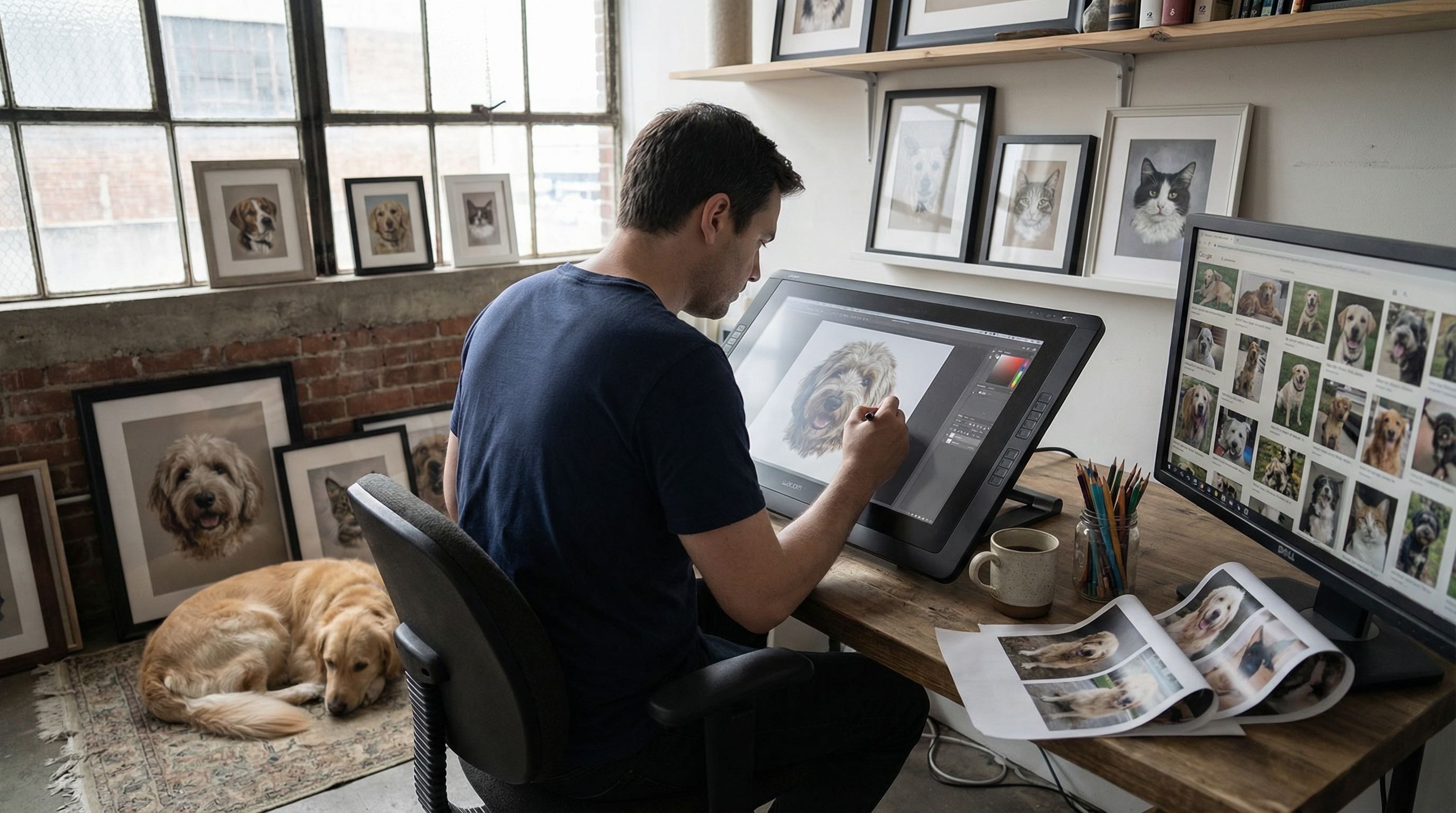 Maison Pedigree - Luxury Pet Portrait Artwork